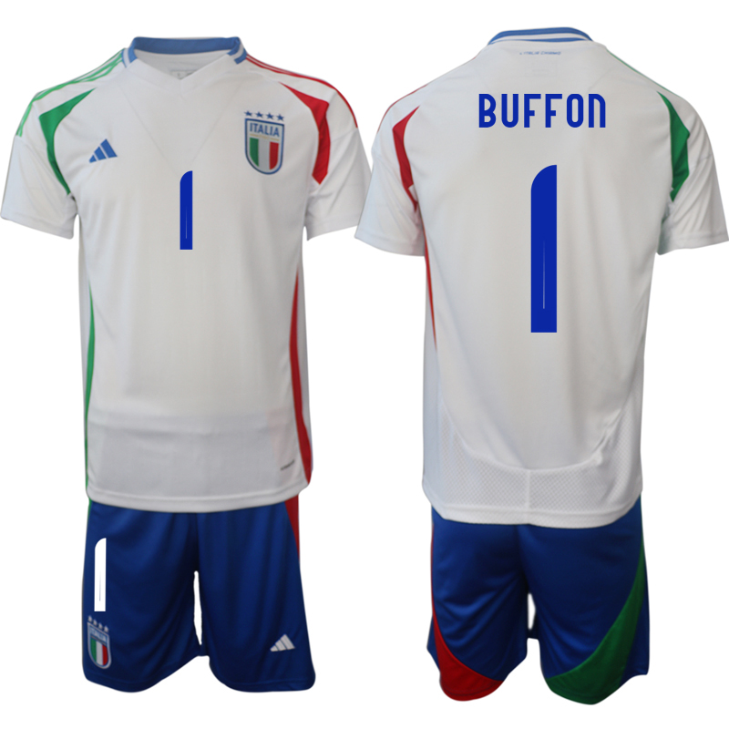 Men 2024-2025 Season Italy away white #1 Soccer Jersey